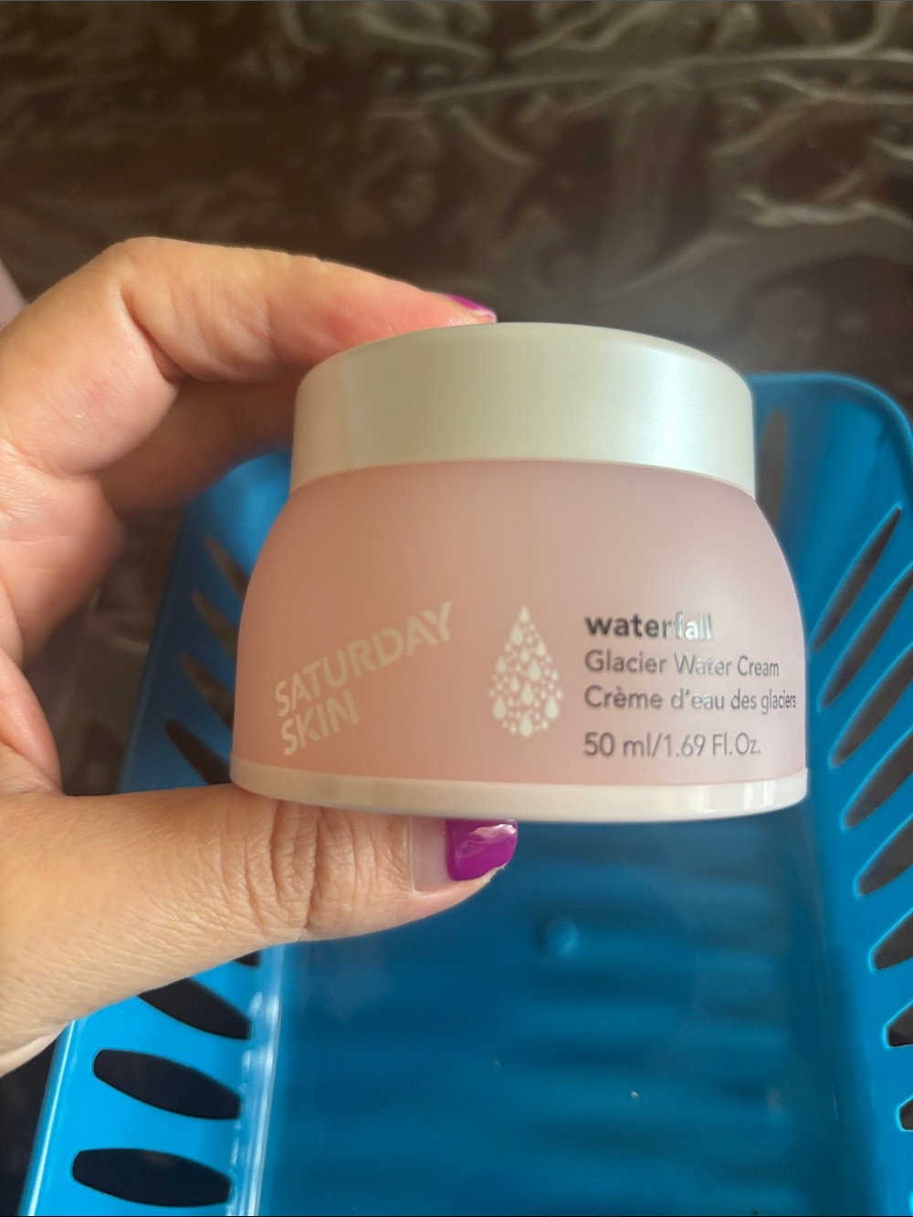 Saturday Skin Waterfall Glacier Water Cream — Pink Hydrating Face Moisturizer